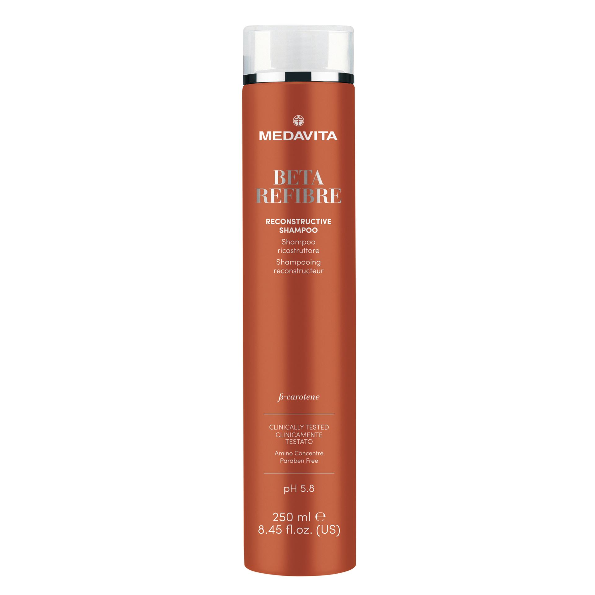 Medavita Beta-refibre SHAMPOO RICOSTRUTTORE / ШАМПУНЬ ВІДНОВЛЮВАЛЬНИЙ ДЛЯ ПОШКОДЖЕНОГО ВОЛОССЯ