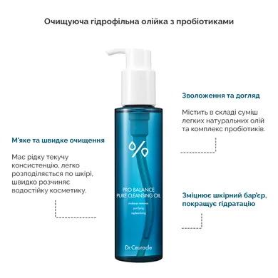 Dr.Ceuracle Pro Balance Cleansing Oil Очищуюча гідрофільна олійка з пробіотиками 155ml