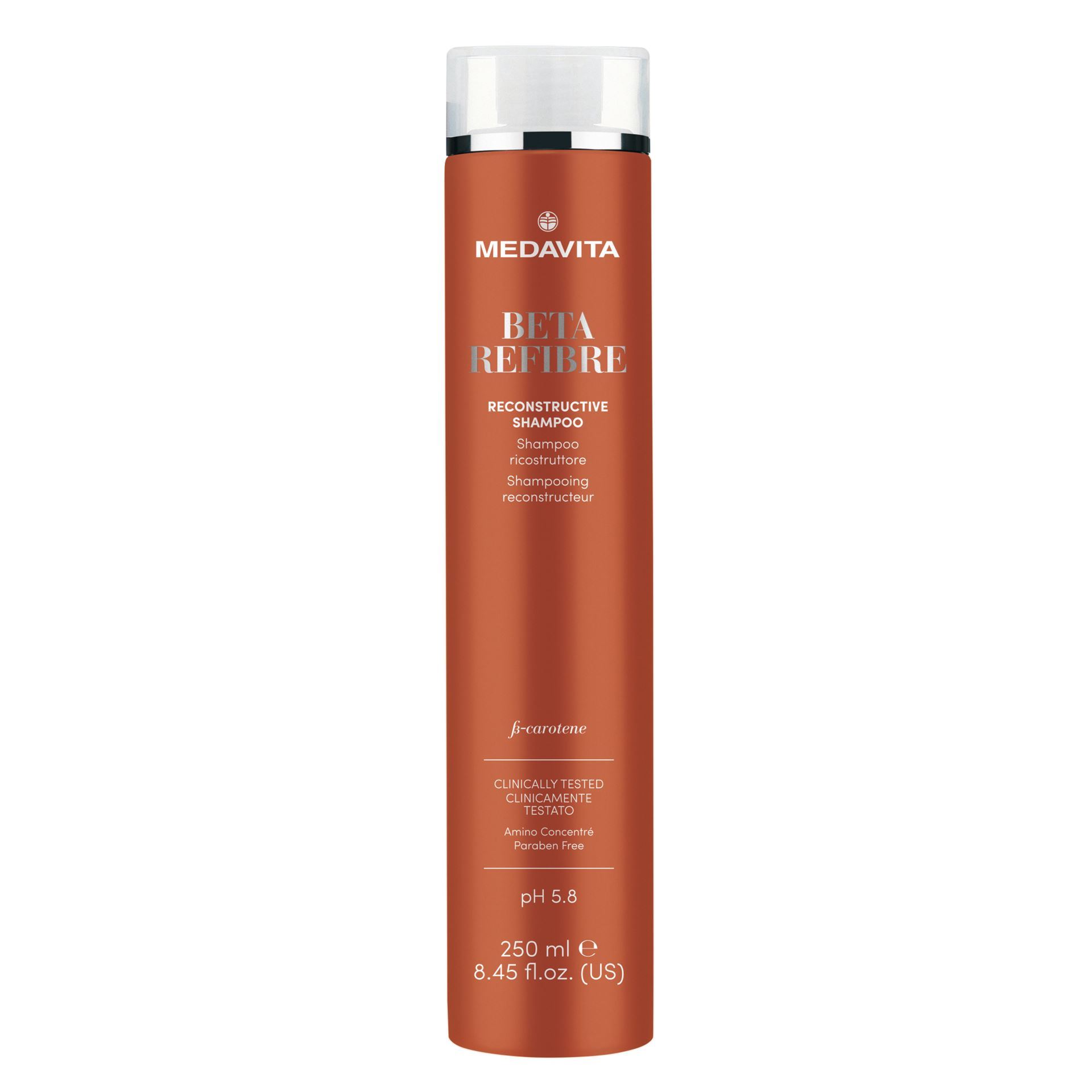 Medavita Beta-refibre SHAMPOO RICOSTRUTTORE / ШАМПУНЬ ВІДНОВЛЮВАЛЬНИЙ ДЛЯ ПОШКОДЖЕНОГО ВОЛОССЯ