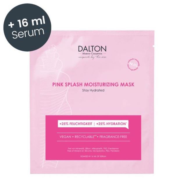 Dalton Зволожуюча маска PINK SPLASH SHEET MASK PINK SPLASH HYDRATING MASK