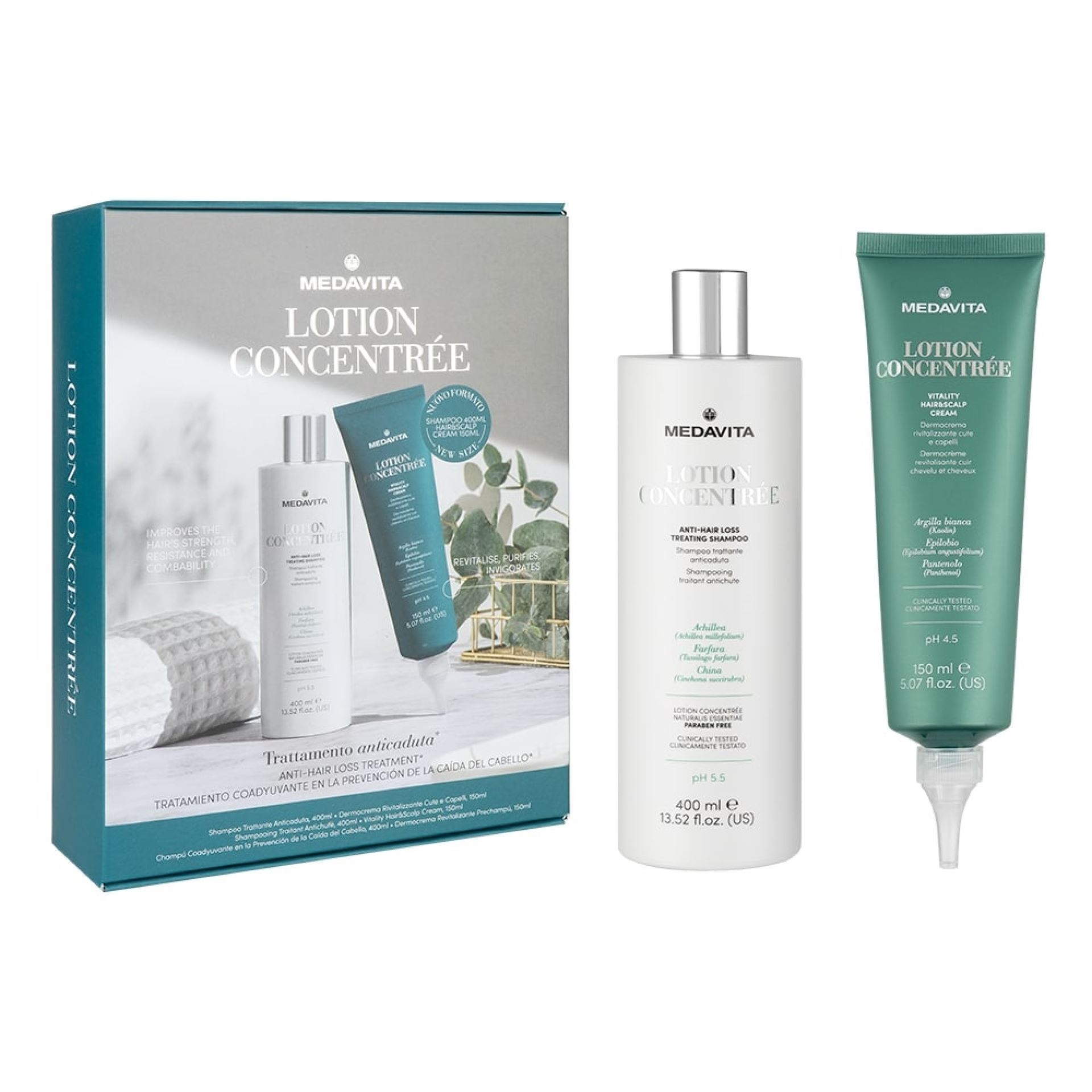Набір для профілактики випадіння волосся / MEDAVITA LOTION CONCENTRÉE