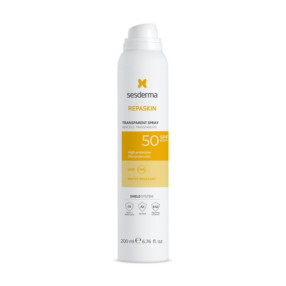 Сонцезахисний спрей для тіла Sesderma Repaskin Transparent Spray SPF 50+