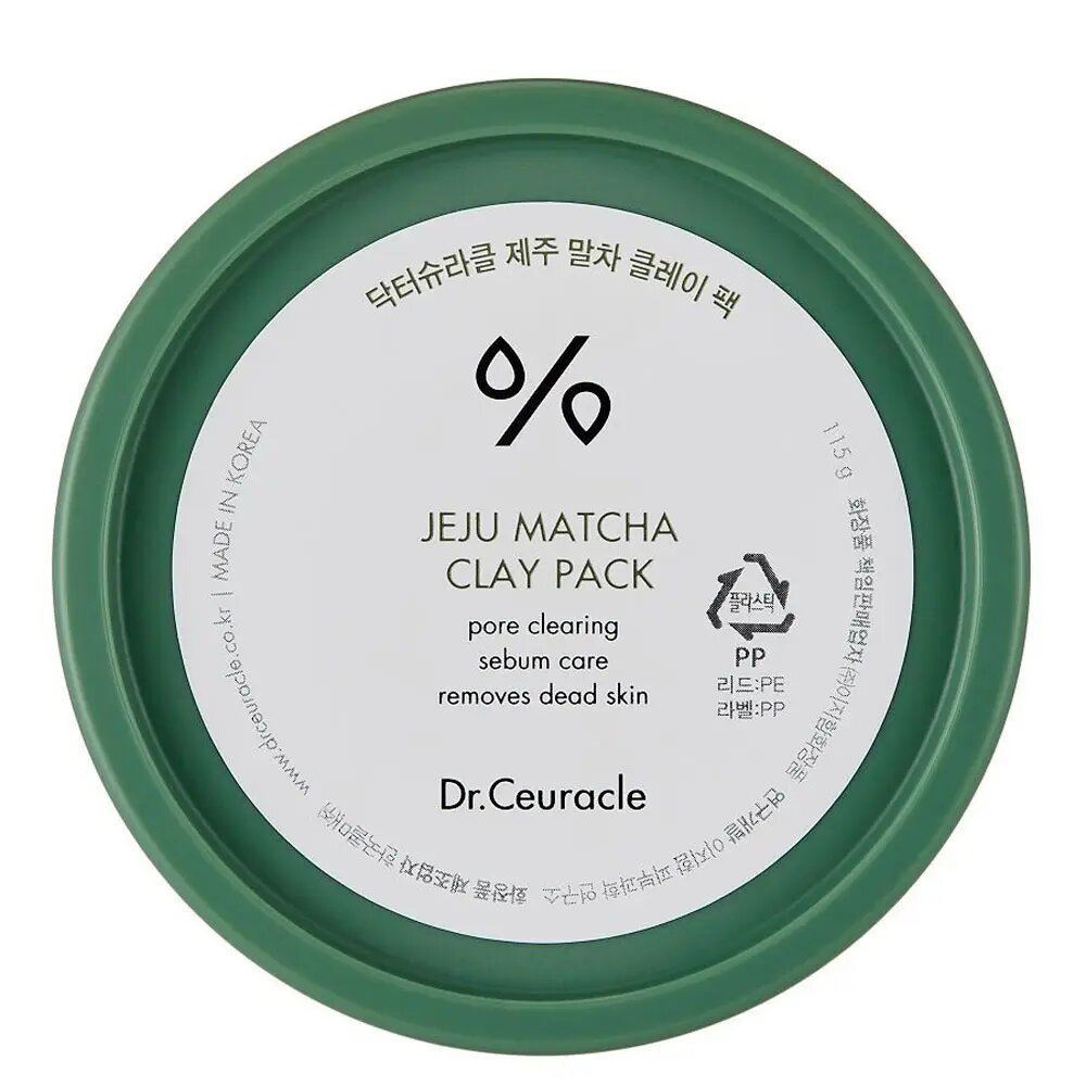 Очищуюча глиняна маска з чаєм Матча Dr.Ceuracle Jeju Matcha Clay Pack