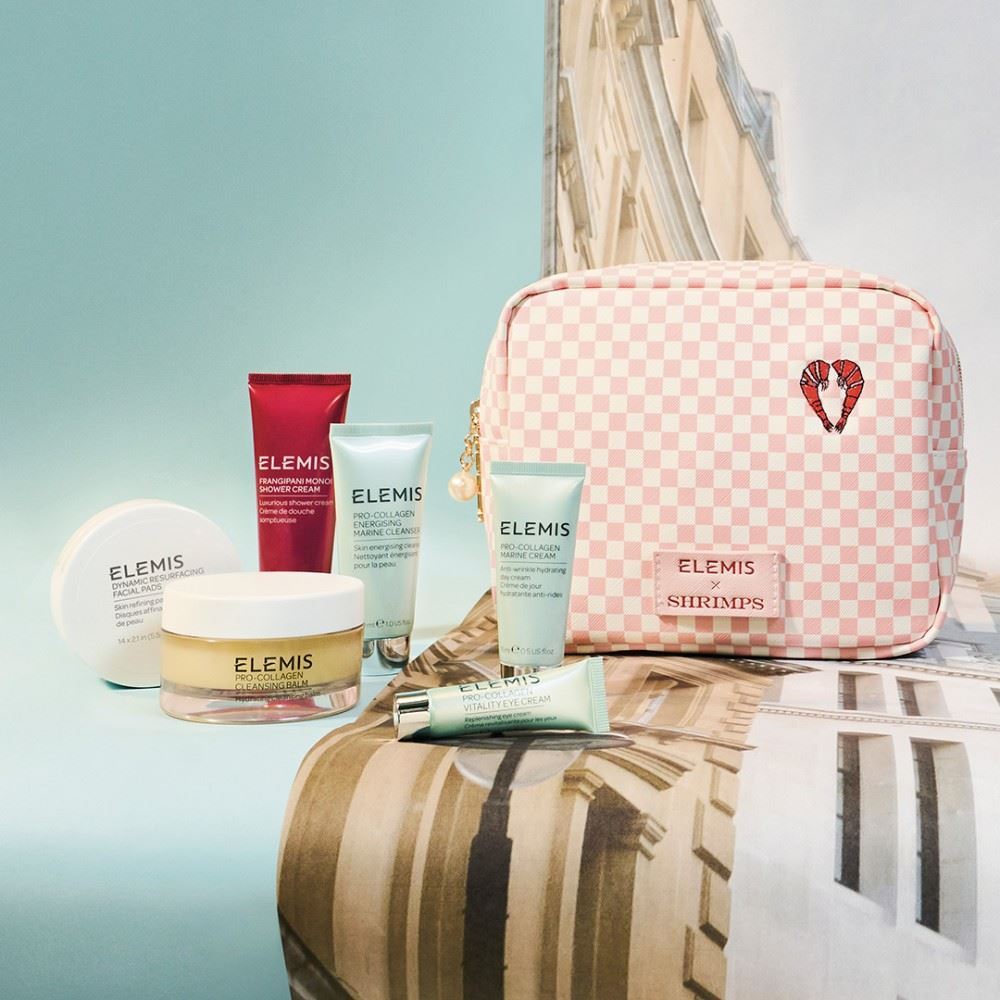 ELEMIS Kit: Shrimps Travel Icons Collection - Легендарна колекція бестселерів у дизайнерській Тревел косметичці для Неї