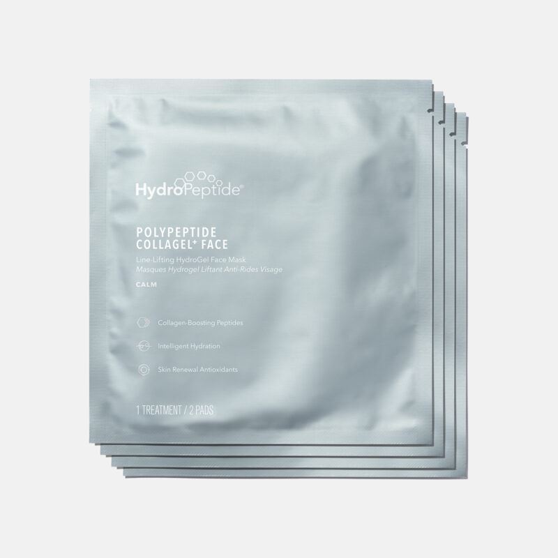 HydroPeptide   Polypeptide Collagel Mask for Face 4 Pack – Гідрогелева маска проти зморшок для обличчя