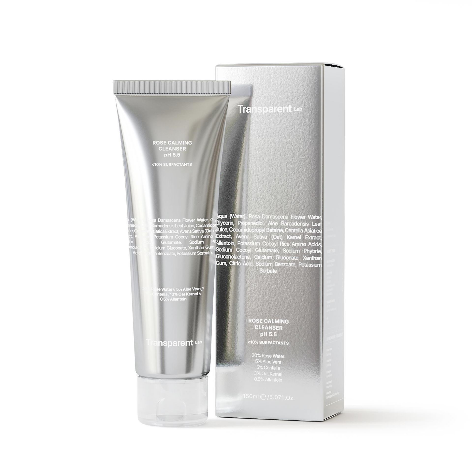 TRANSPARENT-LAB ROSE CALMING CLEANSER pH 5.5 Ніжний очищувач для обличчя