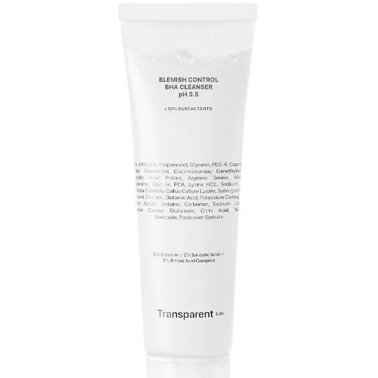 TRANSPARENT-LAB Blemish Control BHA Cleanser Засіб для глибокого очищення шкіри з ознаками старіння та схильної до акне