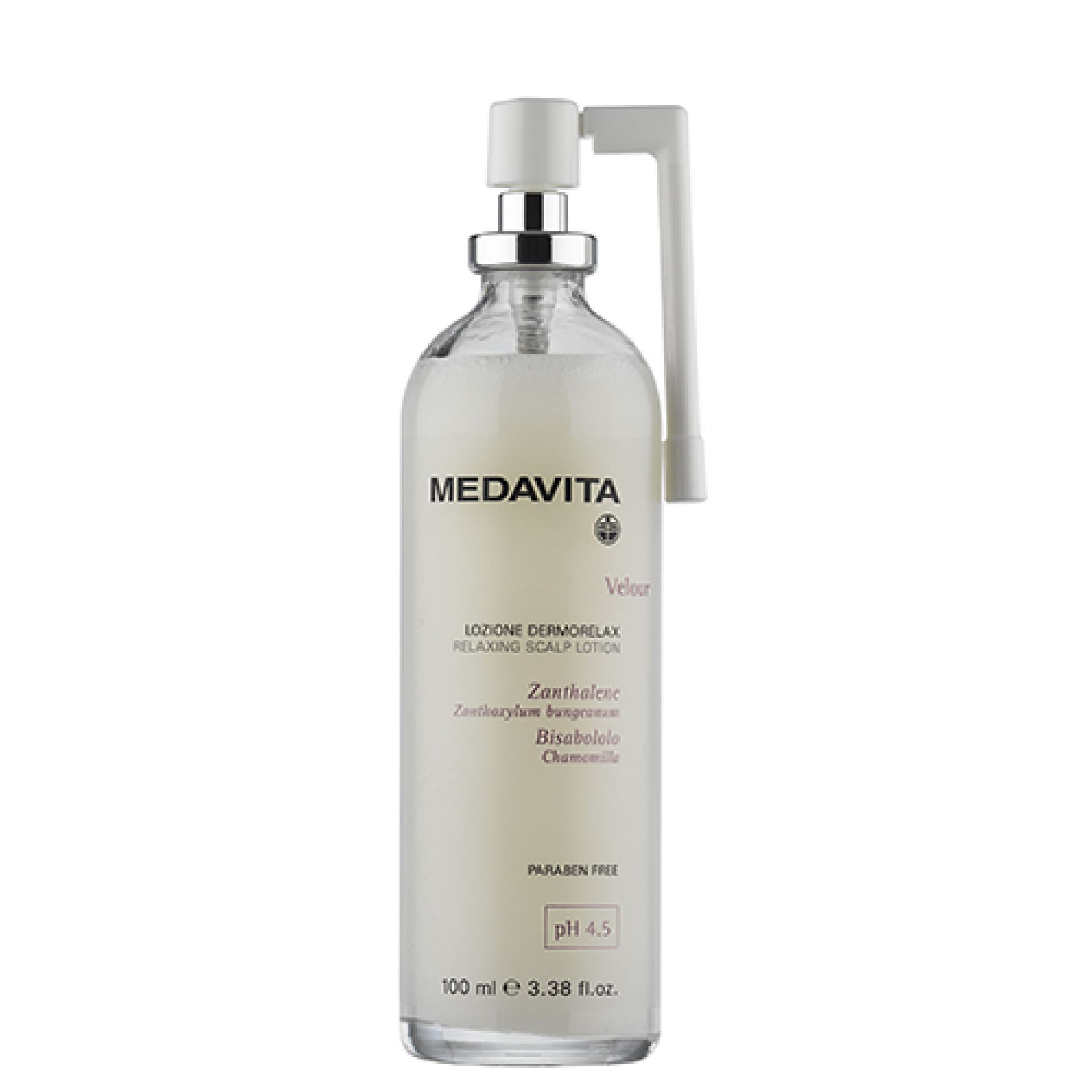 Medavita LOZIONE DERMORELAX SPRAY / ЛОСЬЙОН-СПРЕЙ ДЛЯ ШКІРИ ГОЛОВИ ЗАСПОКІЙЛИВИЙ МИТТЄВОЇ ДІЇ