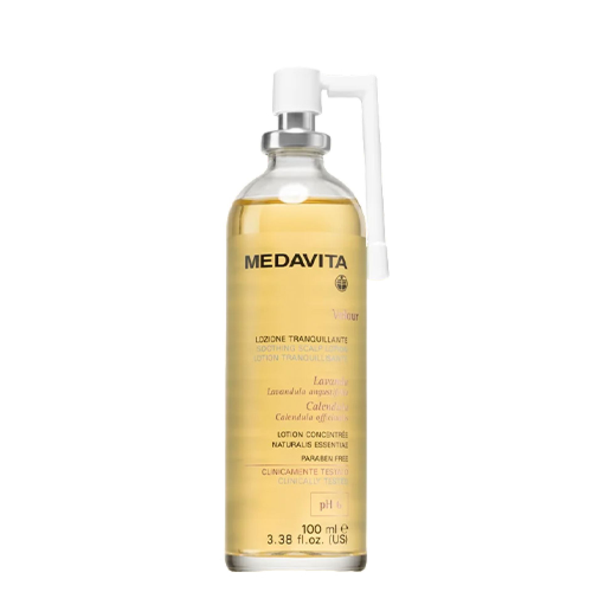 Medavita LOZIONE TRANQUILLANTE SPRAY / ЛОСЬЙОН ЗАСПОКІЙЛИВИЙ ЗВОЛОЖУВАЛЬНИЙ ДЛЯ ЧУТЛИВОЇ ШКІРИ ГОЛОВИ