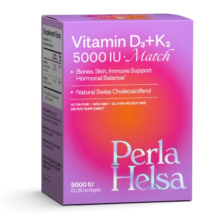 Perla Helsa Вітамін D3 + K2 MATCH 5000 IU + 75 mcg